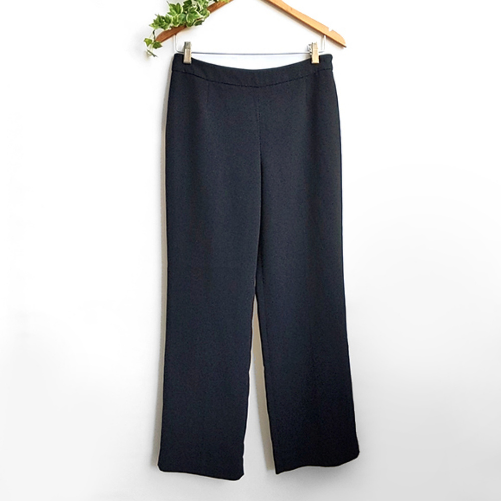 Le Suit Black Work Office Dress Pants - 6 Petite